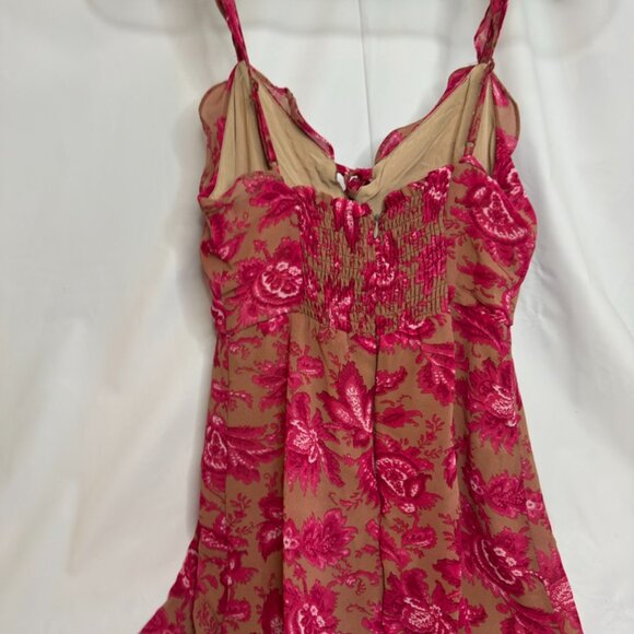 White Fox Boutique Spaghetti-Strap Dress Pink & Tan - Picture 8 of 12